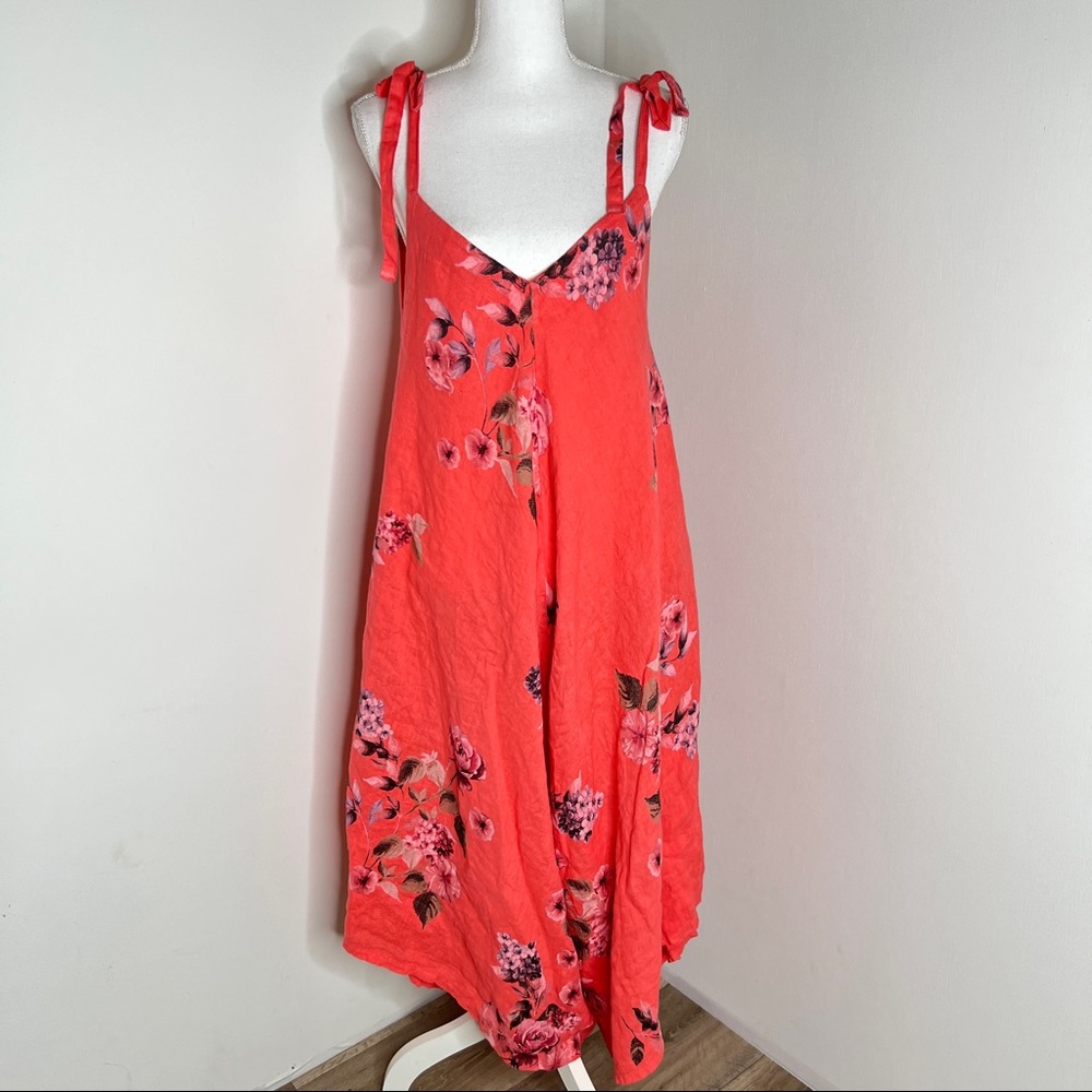 Kaktus Linen Harem Jumpsuit Size M - Picture 2 of 14